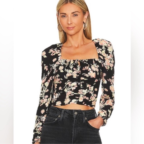 NWT Free People Hilary Printed Top - Picture 4 of 4